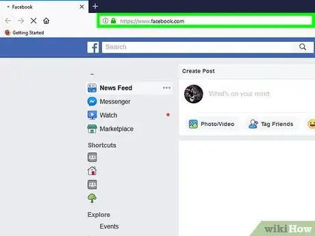 Image titled Contact Facebook Step 1
