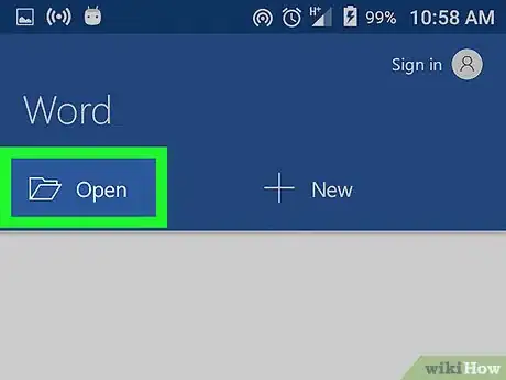 Image titled Make a Dash in Microsoft Word on Android Step 2
