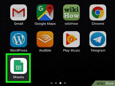 Image titled Make a Table on Google Sheets on iPhone or iPad Step 1