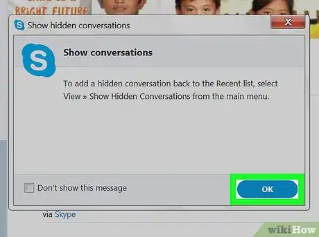 Image titled Hide and Unhide Skype Conversations on PC or Mac Step 6