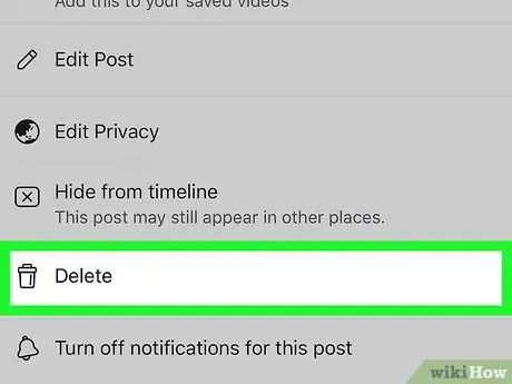 Image titled Delete Videos on Facebook on iPhone or iPad Step 15