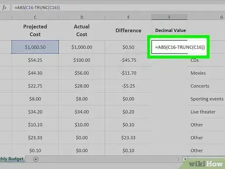 Image titled Extract a Decimal Value in Excel Step 3