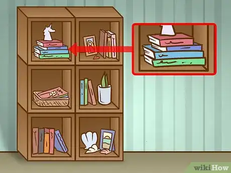 Image titled Decorate a Bookshelf Step 10