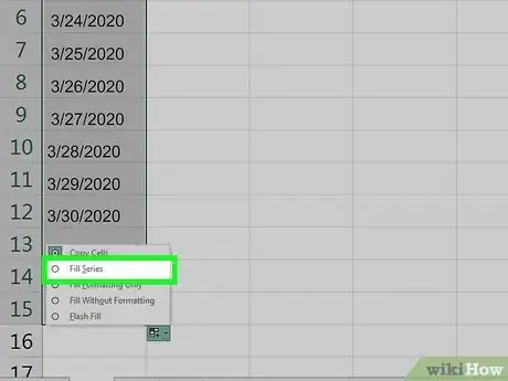 Image titled Auto Fill on Excel Step 7