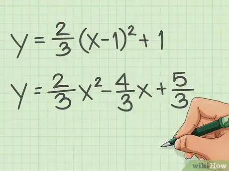 Image titled Quickly Determine the Equation of a Parabola in Vertex Form Step 8