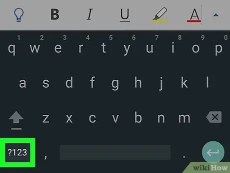 Image titled Make a Dash in Microsoft Word on Android Step 4