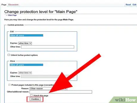 Image titled Protect a Page in MediaWiki Step 5