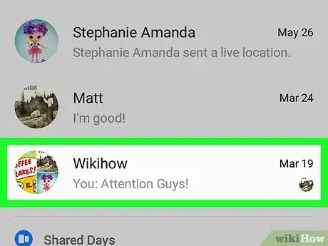 Image titled Tag Someone in Facebook Messenger on Android Step 2