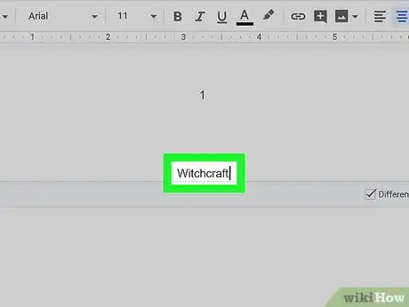 Image titled Create an APA Style Title Page via Google Drive Step 9