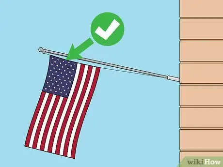 Image titled Hang an American Flag Vertically Step 4