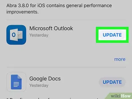 Image titled Update Outlook on iPhone or iPad Step 4