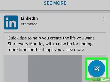Image titled Post Something on LinkedIn on Android Step 2