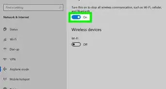 Enable Airplane Mode in Windows 10