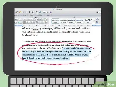 Image titled Draft a Stock Purchase Agreement Step 9