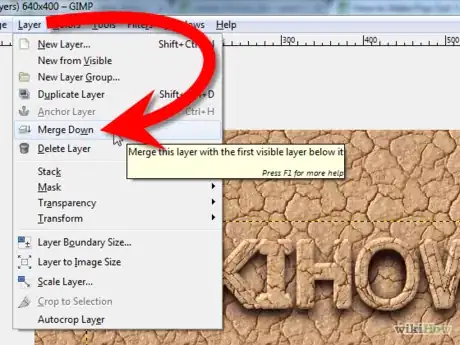 Image titled Make Pop Out Text Using GIMP Step 20.png