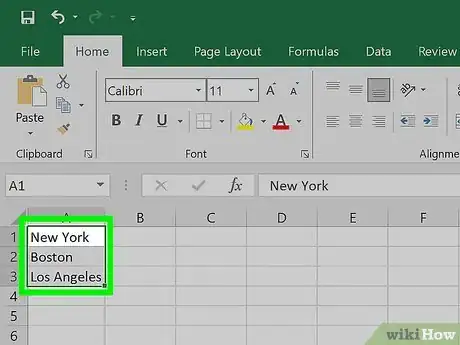 Image titled Create a Drop Down List in Excel Step 2