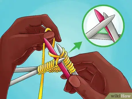 Image titled Knit With Double Pointed Needles Step 9