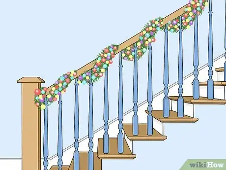 Image titled Decorate Stairs for Christmas Step 3