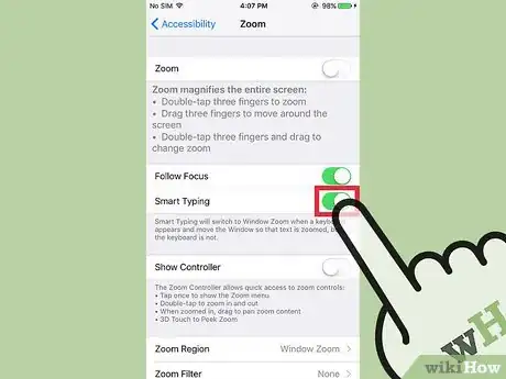 Image titled Enable Zoom Smart Typing on an iPhone Step 6