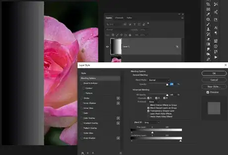 Image titled Eliminating white from layer photoshop cc blend if.png