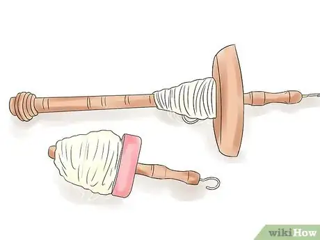 Image titled Spin with a Drop Spindle Step 6