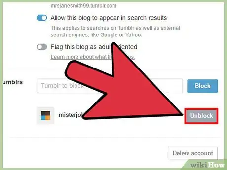 Image titled Block Someone on Tumblr Step 18