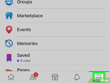 Image titled See Saved Posts on Facebook Step 2