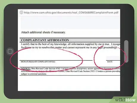 Image titled File a Complaint Against a Real Estate Agent in Ohio Step 12