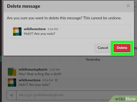 Image titled Delete a Direct Message on Slack on PC or Mac Step 7