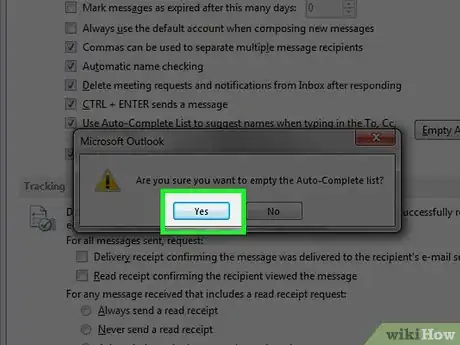 Image titled Clear the Outlook Autocomplete Cache Step 6