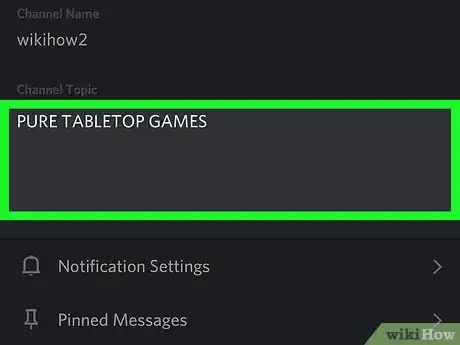 Image titled Change the Topic of a Discord Channel on iPhone or iPad Step 8