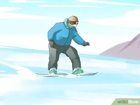 Image titled Hit a Jump on a Snowboard Step 1