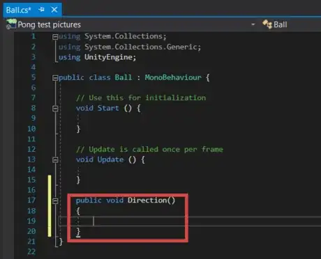 Image titled Direction code started.png