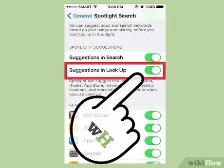 Image titled Prevent Dictionary Suggestions in Spotlight on an iPhone Step 4