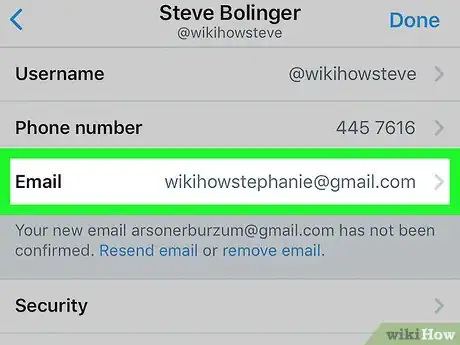 Image titled Change Your Email on Twitter on iPhone or iPad Step 6