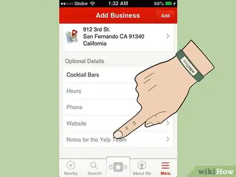 Image titled Add a Business to Yelp With the Yelp for iPhone App Step 8