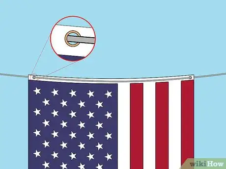 Image titled Hang an American Flag Vertically Step 6