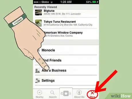 Image titled Add a Business to Yelp With the Yelp for iPhone App Step 4