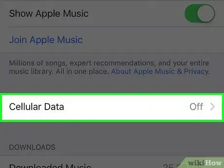 Image titled Use Cellular Data for Apple Music Downloads Step 3