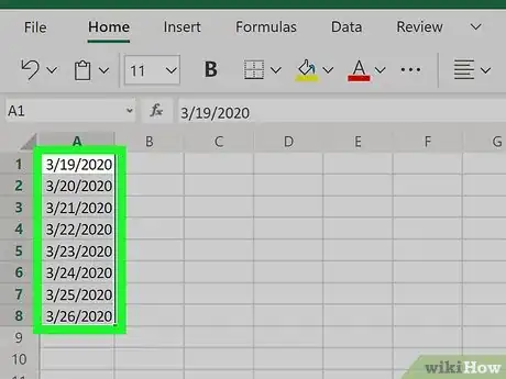 Image titled Auto Fill on Excel Step 3