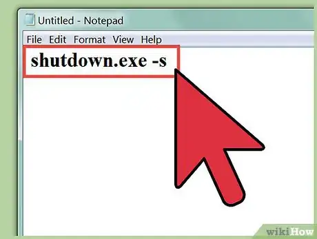 Image titled Shut Down a Computer Using Notepad Step 2