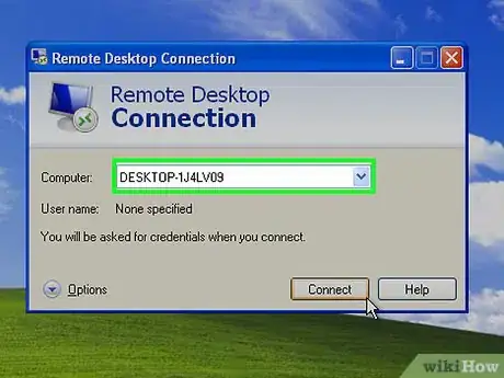 Image titled Use the Remote Desktop Connection in XP Step 13
