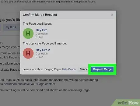 Image titled Merge Facebook Pages Step 16
