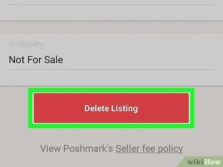 Image titled Delete a Listing on Poshmark on Android Step 6