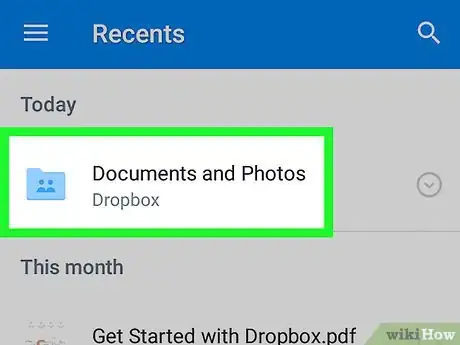 Image titled Remove a Shared Folder on Dropbox on Android Step 2