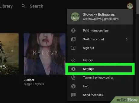 Image titled Turn Off Activity Recommendations on YouTube Music on PC or Mac Step 3