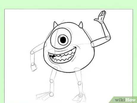 Image titled Draw Mike from Monster's, Inc Step 6