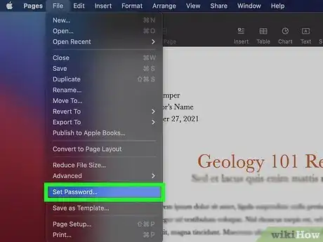 Image titled Password Protect a Document on Mac Step 8