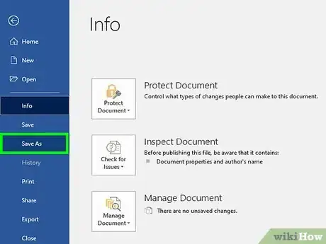 Image titled Save Word As a PDF Step 3