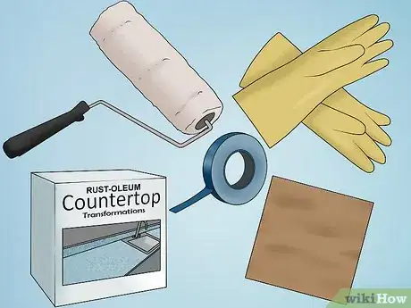 Image titled Renew Laminate Kitchen Countertops Step 1